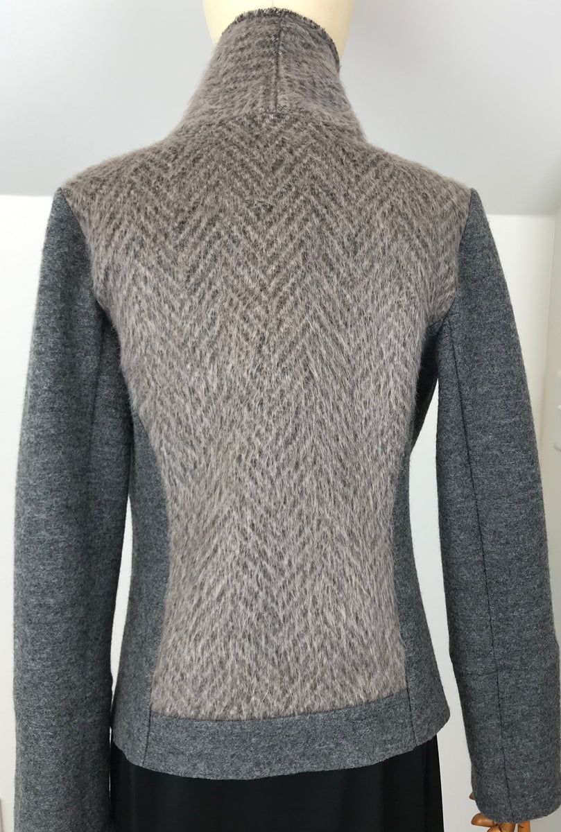 back of alpaca and merino jacket